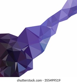 Purple Polygonal Mosaic Background, Creative Design Templates