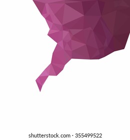 Purple Polygonal Mosaic Background, Creative Design Templates