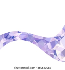 Purple Polygonal Mosaic Background, Creative Design Templates