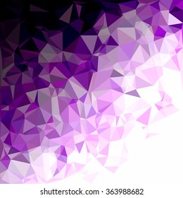 Purple Polygonal Mosaic Background, Creative Design Templates
