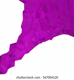 Purple Polygonal Mosaic Background, Creative Design Templates