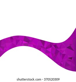 Purple Polygonal Mosaic Background, Creative Design Templates