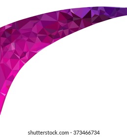 Purple Polygonal Mosaic Background, Creative Design Templates