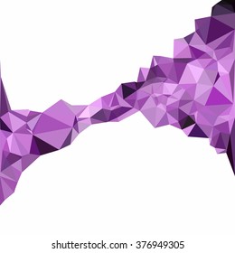 Purple Polygonal Mosaic Background, Creative Design Templates