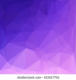 Purple Polygonal Mosaic Background, Creative Design Templates