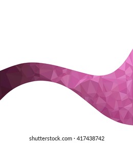 Purple Polygonal Mosaic Background, Creative Design Templates