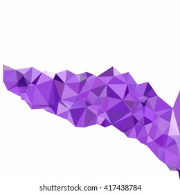 Purple Polygonal Mosaic Background, Creative Design Templates
