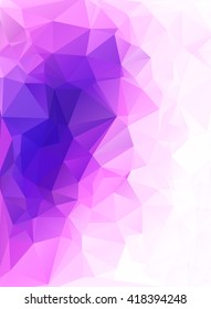 Purple Polygonal Mosaic Background, Creative Design Templates