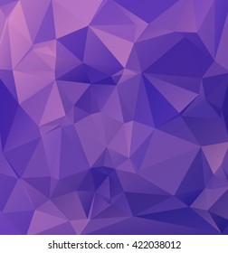 Purple Polygonal Mosaic Background, Creative Design Templates