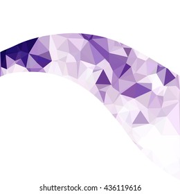 Purple Polygonal Mosaic Background, Creative Design Templates