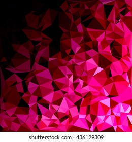 Purple Polygonal Mosaic Background, Creative Design Templates
