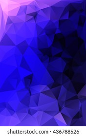 Purple Polygonal Mosaic Background, Creative Design Templates