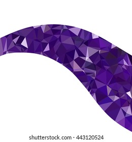 Purple Polygonal Mosaic Background, Creative Design Templates