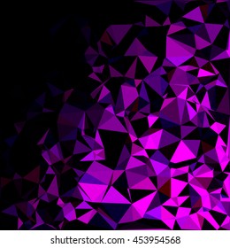 Purple Polygonal Mosaic Background, Creative Design Templates
