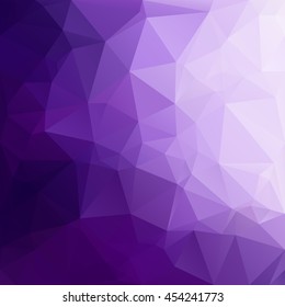 Purple Polygonal Mosaic Background, Creative Design Templates
