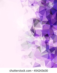 Purple Polygonal Mosaic Background, Creative Design Templates