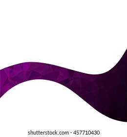 Purple Polygonal Mosaic Background, Creative Design Templates