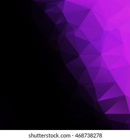 Purple Polygonal Mosaic Background, Creative Design Templates