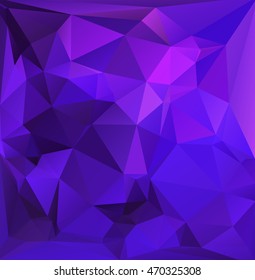 Purple Polygonal Mosaic Background, Creative Design Templates