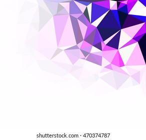 Purple Polygonal Mosaic Background, Creative Design Templates