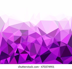 Purple Polygonal Mosaic Background, Creative Design Templates