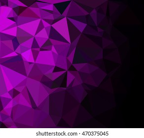 Purple Polygonal Mosaic Background, Creative Design Templates