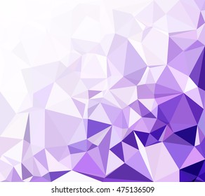 Purple Polygonal Mosaic Background, Creative Design Templates