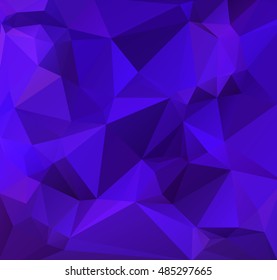 Purple Polygonal Mosaic Background, Creative Design Templates