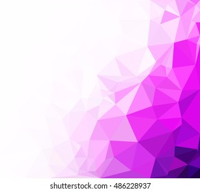 Purple Polygonal Mosaic Background, Creative Design Templates