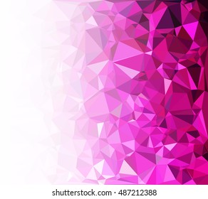 Purple Polygonal Mosaic Background, Creative Design Templates
