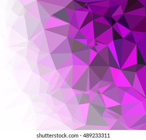 Purple Polygonal Mosaic Background, Creative Design Templates