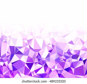 Purple Polygonal Mosaic Background, Creative Design Templates