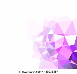 Purple Polygonal Mosaic Background, Creative Design Templates