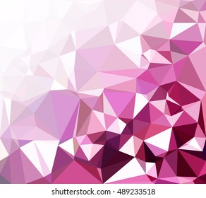 Purple Polygonal Mosaic Background, Creative Design Templates
