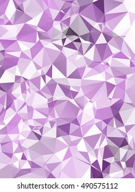 Purple Polygonal Mosaic Background, Creative Design Templates