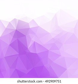 Purple Polygonal Mosaic Background, Creative Design Templates