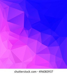 Purple Polygonal Mosaic Background, Creative Design Templates
