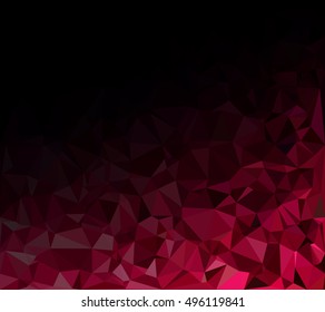 Purple Polygonal Mosaic Background, Creative Design Templates