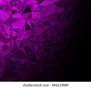 Purple Polygonal Mosaic Background, Creative Design Templates