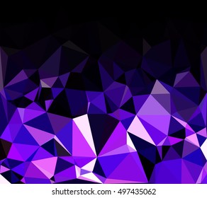 Purple Polygonal Mosaic Background, Creative Design Templates
