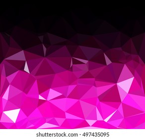 Purple Polygonal Mosaic Background, Creative Design Templates