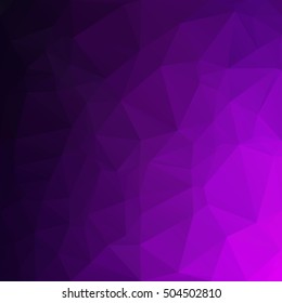 Purple Polygonal Mosaic Background, Creative Design Templates