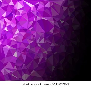 Purple Polygonal Mosaic Background, Creative Design Templates