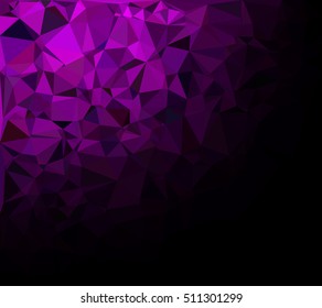 Purple Polygonal Mosaic Background, Creative Design Templates
