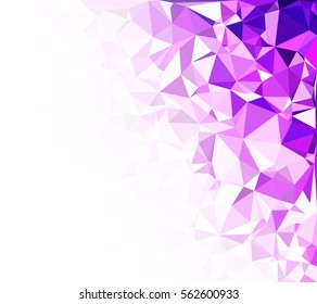 Purple Polygonal Mosaic Background, Creative Design Templates
