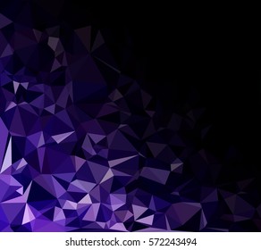 Purple Polygonal Mosaic Background, Creative Design Templates
