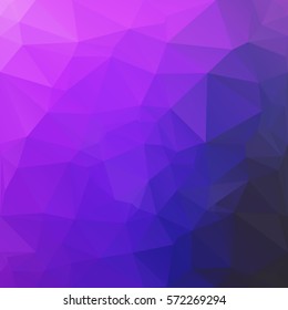 Purple Polygonal Mosaic Background, Creative Design Templates