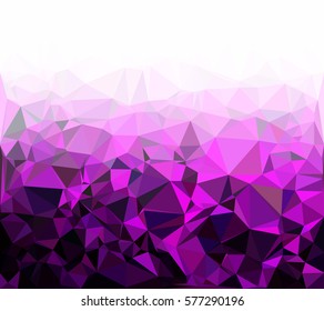 Purple Polygonal Mosaic Background, Creative Design Templates