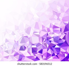 Purple Polygonal Mosaic Background, Creative Design Templates