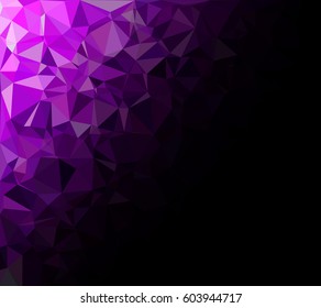Purple Polygonal Mosaic Background, Creative Design Templates